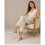 Pantofi dama casual din piele naturala Alb Box cu varf Lacuit NA252ALB